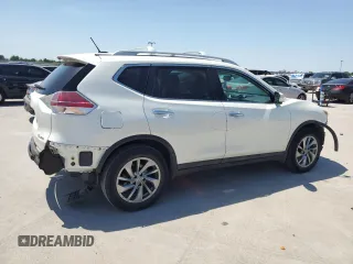 2015 Nissan Rogue SL with VIN 5N1AT2MV9FC792830, listed as a Copart auction lot 52636015 with 122,477 mi miles and Salvage Title. Bid and sale history available at carsss.com. Image 3.