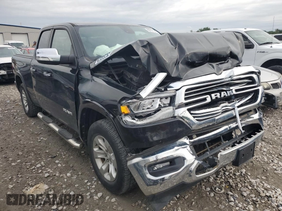2020 Ram 1500 Laramie with VIN 1C6SRFDT8LN121976, listed as a Copart auction lot 66707184 with 80,004 mi miles and Salvage Title. Bid and sale history available at carsss.com. Image 4.