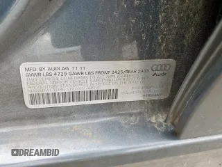 2012 Audi A4 Premium с VIN WAUAFAFL5CN016922, выставлен на аукционе Copart как лот 58787975 с пробегом Не указан миль и Чистый • Clean title. История ставок и продаж доступна на DreamBid. Изображение 13.