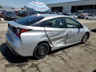 2022 Toyota Prius L Eco with VIN JTDKAMFU1N3179243, listed as a Copart auction lot 52598805 with 0 mi miles and Non Repairable. Bid and sale history available at carsss.com. Image 3.
