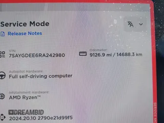 2024 Tesla Model Y Long Range with VIN 7SAYGDEE6RA242980, listed as a IAAI auction lot 40121685 with 9,126 mi miles and . Bid and sale history available at DreamBid. Image 7.