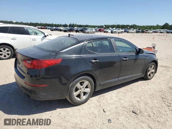 2015 Kia Optima LX with VIN KNAGM4A75F5655561, listed as a Copart auction lot 52306395 with 204,001 mi miles and Salvage Title. Bid and sale history available at carsss.com. Image 3.