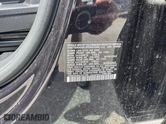 2020 Volkswagen Atlas S с VIN 1V2GC2CA8LC217528, выставлен на аукционе Copart как лот 65092425 с пробегом 177 879 миль миль и Чистый • Clean title. История ставок и продаж доступна на DreamBid. Изображение 10.