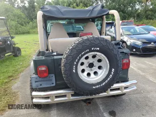 2002 Jeep Wrangler Sahara with VIN 1J4FA59S12P766719, listed as a Copart auction lot 74331964 with 128,881 mi miles and Non Repairable. Bid and sale history available at carsss.com. Image 6.
