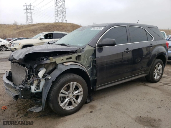 2016 Chevrolet Equinox LS with VIN 2GNFLEEK0G6222880, listed as a Copart auction lot 48226235 with 56,996 mi miles and Salvage Title. Bid and sale history available at carsss.com. Image 1.
