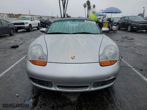 2001 Porsche Boxster S with VIN WP0CB29811U663146, listed as a Copart auction lot 44799015 with 0 mi miles and Salvage Title. Bid and sale history available at carsss.com. Image 5.
