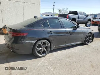 2018 Alfa Romeo Giulia Ti Sport with VIN ZARFAECN6J7575116, listed as a Copart auction lot 52331495 with 46,355 mi miles and Salvage title. Bid and sale history available at DreamBid. Image 3.