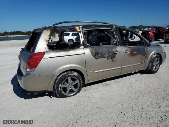 2006 Nissan Quest S Special Edition with VIN 5N1BV28U66N120471, listed as a Copart auction lot 83303184 with 0 mi miles and Non Repairable. Bid and sale history available at carsss.com. Image 3.