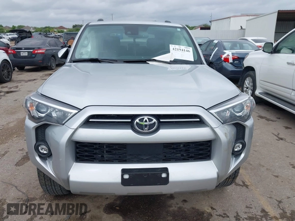 2023 Toyota 4Runner SR5 with VIN JTEMU5JR3P6147061, listed as a IAAI auction lot 42194146 with 35,519 mi miles and . Bid and sale history available at DreamBid. Image 12.