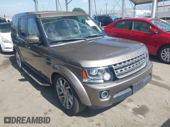 2016 Land Rover LR4 HSE with VIN SALAG2V67GA794744, listed as a IAAI auction lot 41702179 with 127,765 mi miles and . Bid and sale history available at DreamBid. Image 1.