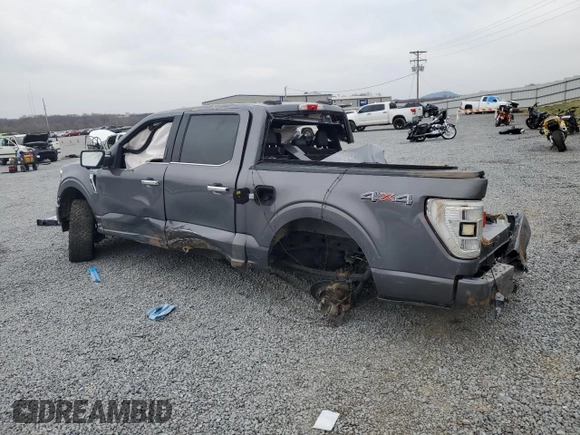 2021 Ford F-150 XL with VIN 1FTFW1E50MFB09712, listed as a Copart auction lot 49047675 with 0 mi miles and Salvage Title. Bid and sale history available at carsss.com. Image 2.