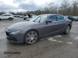 2016 Maserati Ghibli S Q4 z VIN ZAM57RTA1G1175027, wystawiony jako Copart lot #54107545 z przebiegiem 79 588 mil mil oraz Czysty tytuł • Clean title. Historia ofert i sprzedaży dostępna na DreamBid. Obrazek 1.