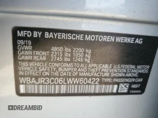 2020 BMW 5 Series 530i z VIN WBAJR3C06LWW60422, wystawiony jako Copart lot #55393945 z przebiegiem Nie podano mil oraz Tytuł czysty. Historia ofert i sprzedaży dostępna na DreamBid. Obrazek 12.