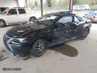 2018 Lexus RC with VIN JTHSZ5BCXJ5008600, listed as a IAAI auction lot 41992974 with 1 mi miles. Bid and sale history available at carsss.com. Image 2.