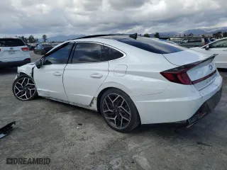 2021 Hyundai Sonata N Line with VIN 5NPEK4JC6MH117610, listed as a Copart auction lot 45111815 with 40,506 mi miles and Salvage Title. Bid and sale history available at carsss.com. Image 2.