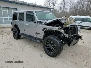 2021 Jeep Wrangler Unlimited Sahara Altitude with VIN 1C4HJXEN1MW692690, listed as a Copart auction lot 84927014 with 34,268 mi miles and Salvage title. Bid and sale history available at DreamBid. Image 15.