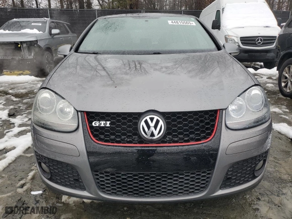 2009 Volkswagen GTI with VIN WVWHV71K99W140037, listed as a Copart auction lot 44815565 with 106,377 mi miles and Salvage Title. Bid and sale history available at carsss.com. Image 5.