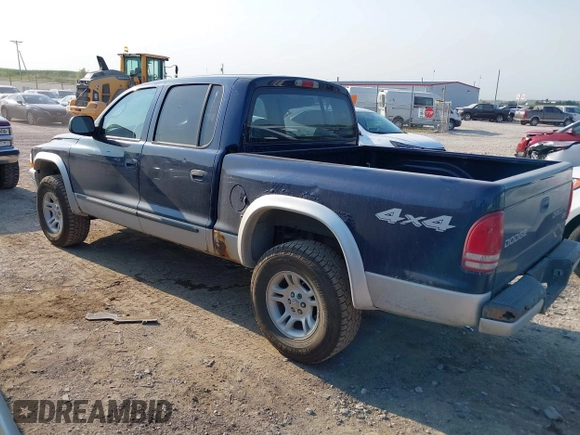 2004 Dodge Dakota SLT with VIN 1D7HG48N14S610012, listed as a IAAI auction lot 39853794 with 158,998 mi miles and . Bid and sale history available at carsss.com. Image 3.
