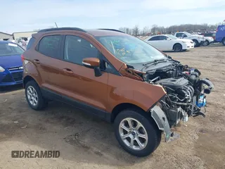 2018 Ford EcoSport SE z VIN MAJ6P1UL1JC214033, wystawiony jako IAAI lot #41996078 z przebiegiem 54 275 mil mil oraz . Historia ofert i sprzedaży dostępna na DreamBid. Obrazek 1.