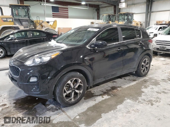 2022 Kia Sportage LX with VIN KNDPMCAC1N7947012, listed as a Copart auction lot 45595775 with 72,553 mi miles and Salvage Title. Bid and sale history available at carsss.com. Image 1.