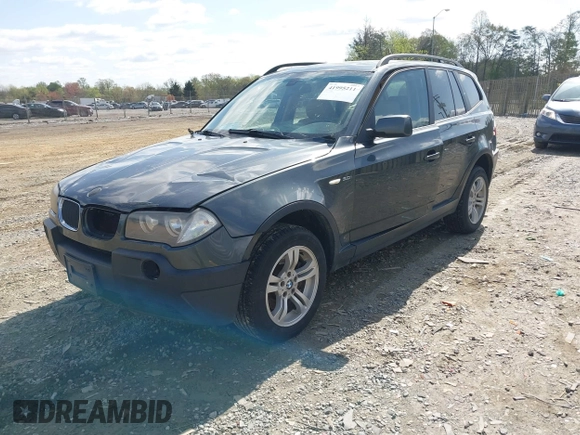 2005 BMW X3 3.0i with VIN WBXPA93465WD22604, listed as a IAAI auction lot 41995211 with 202,176 mi miles. Bid and sale history available at carsss.com. Image 2.