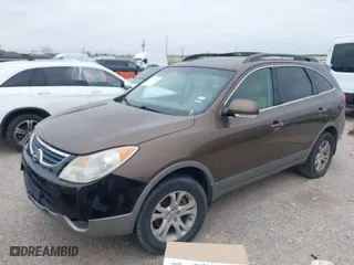 2012 Hyundai Veracruz Limited with VIN KM8NU4CC0CU185229, listed as a IAAI auction lot 41612829 with 179,666 mi miles. Bid and sale history available at carsss.com. Image 2.