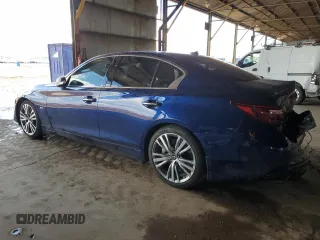2018 Infiniti Q50 Luxe с VIN JN1EV7AP9JM360344, выставлен на аукционе Copart как лот 59002115 с пробегом 70 250 миль миль и Списание • Salvage title. История ставок и продаж доступна на DreamBid. Изображение 2.