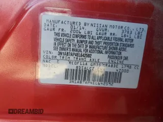 2014 Nissan Sentra SV with VIN 3N1AB7AP4EL642592, listed as a Copart auction lot 59152145 with 140,829 mi miles and Salvage title. Bid and sale history available at DreamBid. Image 12.