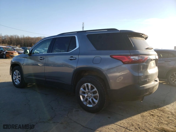 2021 Chevrolet Traverse LT Cloth with VIN 1GNEVGKW7MJ143584, listed as a Copart auction lot 46053565 with 98,066 mi miles and Salvage Title. Bid and sale history available at carsss.com. Image 2.