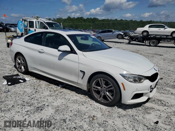2015 BMW 4 Series 428i xDrive with VIN WBA3N5C59FK197893, listed as a Copart auction lot 60730385 with 91,163 mi miles and Salvage title. Bid and sale history available at DreamBid. Image 4.