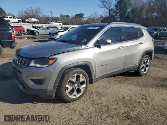 2018 Jeep Compass Limited with VIN 3C4NJCCB9JT358106, listed as a Copart auction lot 48586735 with 142,340 mi miles and Salvage Title. Bid and sale history available at carsss.com. Image 1.