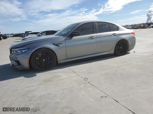 2019 BMW M5 Competition with VIN WBSJF0C54KB284808, listed as a Copart auction lot 71974952 with NaN miles. Bid and sale history available at carsss.com. Image 1.