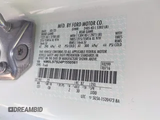 2023 Ford Transit Connect XL with VIN NM0LS7S24P1550561, listed as a IAAI auction lot 42362019 with 39,239 mi miles and . Bid and sale history available at DreamBid. Image 9.