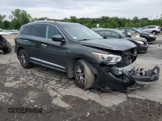 2014 Infiniti QX60 with VIN 5N1AL0MM4EC508532, listed as a Copart auction lot 61193775 with 184,783 mi miles and Salvage title. Bid and sale history available at DreamBid. Image 4.