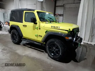 2022 Jeep Wrangler Sport S with VIN 1C4GJXAG0NW249533, listed as a Copart auction lot 45987715 with 29,364 mi miles and Salvage title. Bid and sale history available at DreamBid. Image 4.