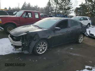 2013 Dodge Dart SXT with VIN 1C3CDFBHXDD202502, listed as a Copart auction lot 45672525 with 103,714 mi miles and Salvage Title. Bid and sale history available at carsss.com. Image 1.