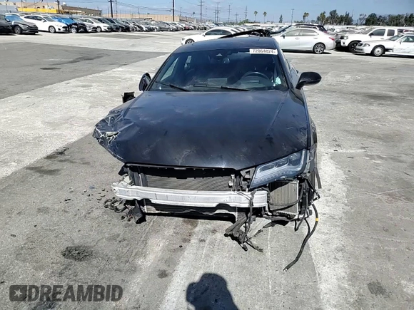 2014 Audi S7 Prestige with VIN WAUW2BFC8EN078647, listed as a Copart auction lot 72064824 with 0 mi miles and Salvage Title. Bid and sale history available at carsss.com. Image 10.