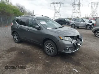 2014 Nissan Rogue SL with VIN 5N1AT2MV9EC823699, listed as a IAAI auction lot 42037833 with 96,093 mi miles. Bid and sale history available at carsss.com. Image 1.