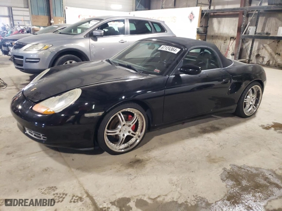 2002 Porsche Boxster with VIN WP0CA29862U622466, listed as a Copart auction lot 67124364 with 182,398 mi miles and Salvage Title. Bid and sale history available at carsss.com. Image 1.