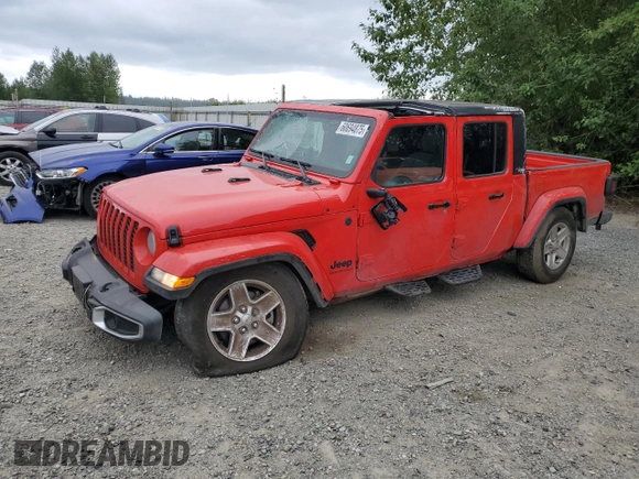 2023 Jeep Gladiator Sport S с VIN 1C6HJTAG4PL503155, выставлен на аукционе Copart как лот 60694875 с пробегом 17 480 миль миль и Списание • Salvage title. История ставок и продаж доступна на DreamBid. Изображение 1.