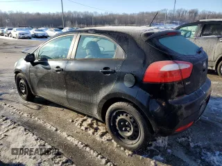 2015 Kia Rio LX with VIN KNADM5A36F6457636, listed as a Copart auction lot 45952515 with 141,007 mi miles and Salvage Title. Bid and sale history available at carsss.com. Image 2.