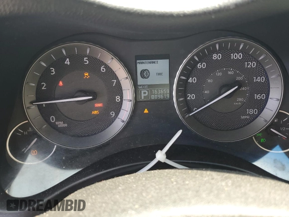 2011 Infiniti M with VIN JN1BY1AP3BM326103, listed as a Copart auction lot 58999415 with 163,659 mi miles and Salvage title. Bid and sale history available at DreamBid. Image 9.
