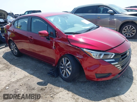 2023 Nissan Versa SV with VIN 3N1CN8EV6PL830418, listed as a IAAI auction lot 42393064 with 19,414 mi miles and . Bid and sale history available at DreamBid. Image 1.