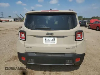 2015 Jeep Renegade Limited with VIN ZACCJBDT0FPB57606, listed as a Copart auction lot 60677505 with 61,209 mi miles and Salvage title. Bid and sale history available at DreamBid. Image 6.