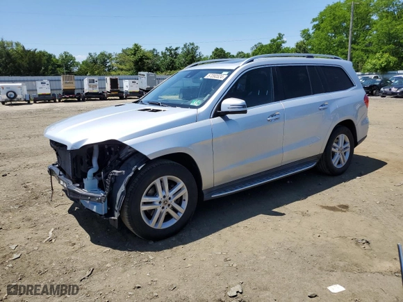 2016 Mercedes-Benz GL with VIN 4JGDF6EE4GA700773, listed as a Copart auction lot 57090524 with 75,739 mi miles and Salvage Title. Bid and sale history available at carsss.com. Image 1.