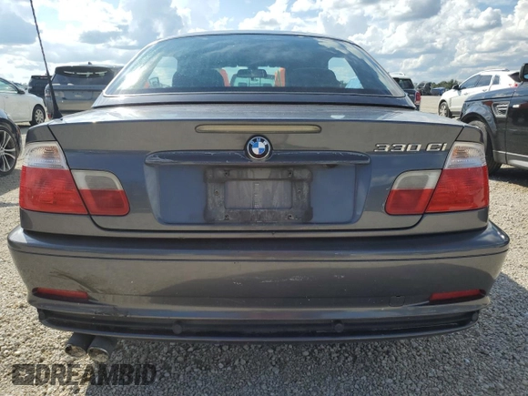 2002 BMW 3 Series 330Ci with VIN WBABS53462JU93563, listed as a Copart auction lot 74139414 with Not Provided miles and Salvage Title. Bid and sale history available at DreamBid. Image 6.