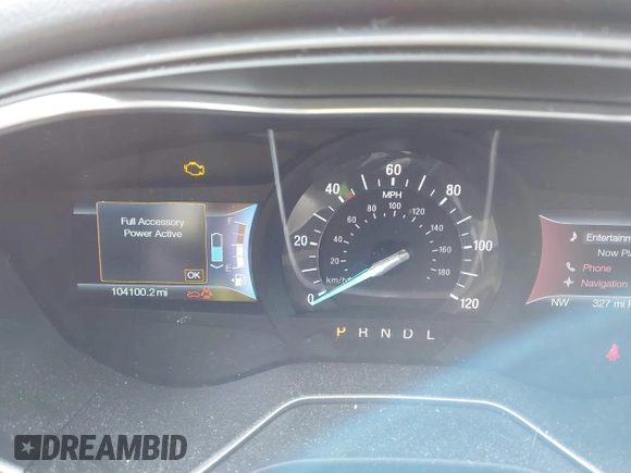 2015 Ford Fusion Energi Titanium with VIN 3FA6P0SU0FR200963, listed as a IAAI auction lot 41897182 with 104,100 mi miles. Bid and sale history available at carsss.com. Image 7.