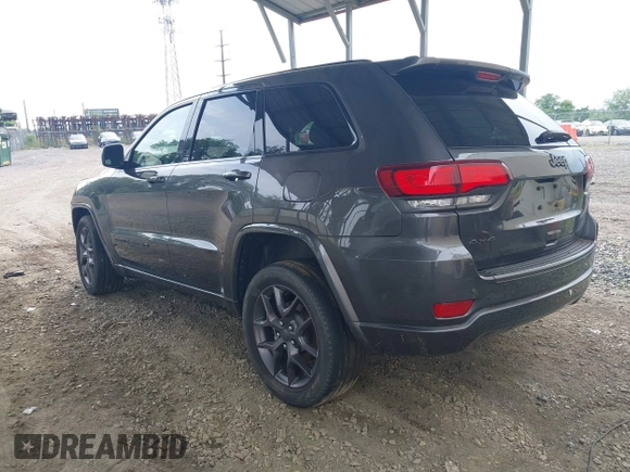 2021 Jeep Grand Cherokee 80th Anniversary with VIN 1C4RJFBG2MC612416, listed as a IAAI auction lot 42457040 with 35,441 mi miles and . Bid and sale history available at DreamBid. Image 3.