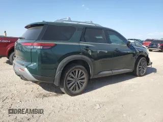 2024 Nissan Pathfinder SL with VIN 5N1DR3CDXRC252174, listed as a Copart auction lot 46054675 with 10,589 mi miles and Salvage title. Bid and sale history available at DreamBid. Image 3.
