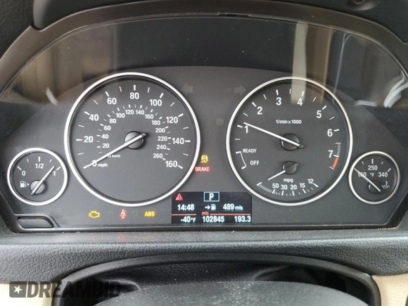 2013 BMW 3 Series 320i with VIN WBA3B1C52DF462824, listed as a Copart auction lot 85574804 with 102,845 mi miles and Salvage Title. Bid and sale history available at carsss.com. Image 9.